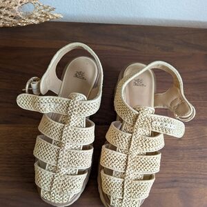 Wild Fable Tan Woven Mules